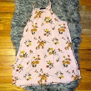 Pink floral dress